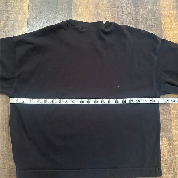 & Other Stories Black Boxy 100% Organic Cotton T-Shirt Size Medium - Picture 6 of 8